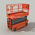 mobile electric engine scissor lift for outdoor operation